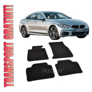 Set covorase mocheta BMW Seria 4 F32 Coupe / F36 Gran Coupe 2013-2020, din mocheta, compatibile cu autoturismul BMW Seria 4 F32 Coupe / F36 Gran Coupe