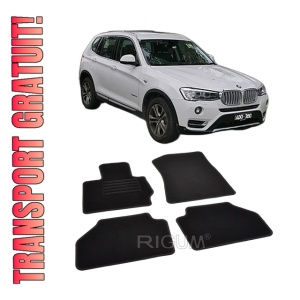 Set covorase mocheta BMW X3 F25, 2010-2017, din mocheta, compatibile cu autoturismul BMW X3 F25