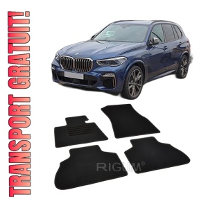 Set covorase mocheta BMW X5 G05, 2018-prezent, din mocheta, compatibile cu autoturismul BMW X5 G05