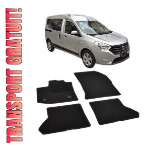 Set covorase mocheta Dacia Dokker cu 5 locuri, 2012-2021, din mocheta, compatibile cu autoturismul Dacia Dokker cu 5 locuri