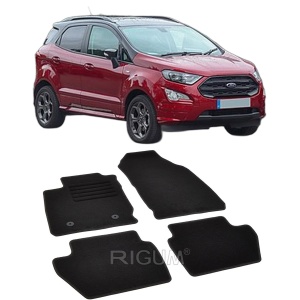 Set covorase mocheta Ford Ecosport 3, 2018-prezent, din mocheta, compatibile cu autoturismul Ford Ecosport 3 - Img 2