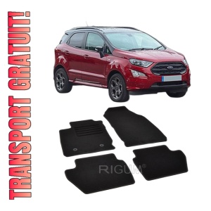 Set covorase mocheta Ford Ecosport 3, 2018-prezent, din mocheta, compatibile cu autoturismul Ford Ecosport 3