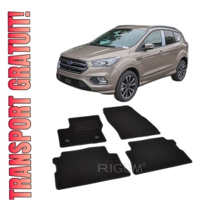 Set covorase mocheta Ford Kuga 2 cu facelift, 2015-2020, din mocheta, compatibile cu autoturismul Ford Kuga 2 cu facelift