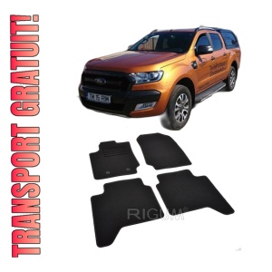 Set covorase mocheta Ford Ranger, 2012-2016, din mocheta, compatibile cu autoturismul Ford Ranger