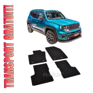 Set covorase mocheta Jeep Renegade (BU) 2014-prezent, din mocheta, compatibile cu autoturismul Jeep Renegade (BU)