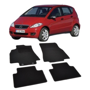 Set covorase mocheta Mercedes Clasa A W169 2005-2012, din mocheta, compatibile cu autoturismul Mercedes Clasa A W169 - Img 2