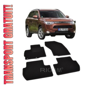 Set covorase mocheta Mitsubishi Outlander 3, 2012-prezent, din mocheta, compatibile cu autoturismul Mitsubishi Outlander 3