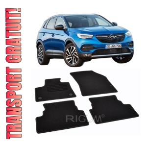 Set covorase mocheta Opel Grandland X 2017-prezent, din mocheta, compatibile cu autoturismul Opel Grandland X