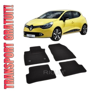 Set covorase mocheta Renault Clio 4, 2012-2019, din mocheta, compatibile cu autoturismul Renault Clio 4