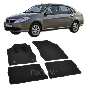 Set covorase mocheta Renault Thalia 2 / Renault Symbol 2, 2009-prezent, din mocheta, compatibile cu autoturismul Renault Thalia 2 / Renault Symbol 2 - Img 2