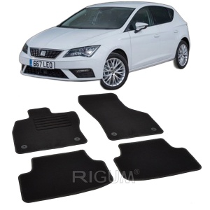 Set covorase mocheta Seat Leon 3 (5F), 2012-2020, din mocheta, compatibile cu autoturismul Seat Leon 3 (5F) - Img 2