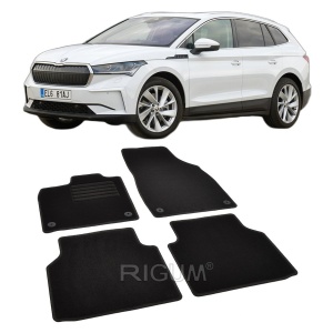Set covorase mocheta Skoda Enyaq 2021-prezent, din mocheta, compatibile cu autoturismul Skoda Enyaq - Img 2