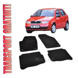 Set covorase mocheta Skoda Fabia 1 (6Y) 2000-2007, din mocheta, compatibile cu autoturismul Skoda Fabia 1 (6Y)