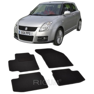 Set covorase mocheta Suzuki Swift 2 (MZ/EZ), 2005-2010, din mocheta, compatibile cu autoturismul Suzuki Swift 2 (MZ/EZ) - Img 2