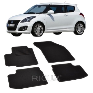 Set covorase mocheta Suzuki Swift 3 (FZ/NZ), 2010-2017, din mocheta, compatibile cu autoturismul Suzuki Swift 3 (FZ/NZ) - Img 2