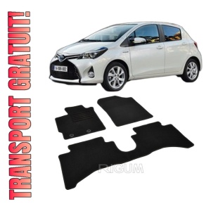 Set covorase mocheta Toyota Yaris 3 Hybrid 2011-2020, din mocheta, compatibile cu autoturismul Toyota Yaris 3 Hybrid