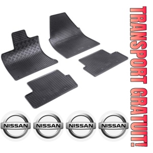 Set covorase Nissan Qashqai SUV 02.2007 - 01.2014 si 4 stickere rotunde Nissan