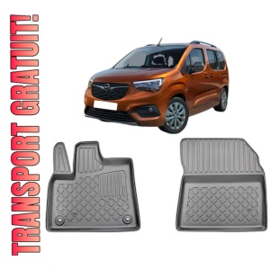 Set covorase OPEL COMBO E LIFE ELECTRIC, din 09.2021 - Prezent, covorase tavita, caroserie VAN 2-3 LOCURI, ampatament scurt si lung, compatibile cu autoturismul OPEL COMBO E LIFE ELECTRIC, ARISTAR