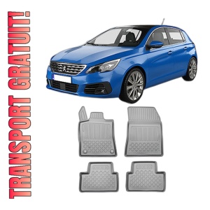 Set covorase PEUGEOT 308 III din 12.2021 - Prezent, covorase tavita, caroserie HATCHBACK, NU CORESPUNDE PENTRU HYBRID si MHEV, compatibile cu autoturismul PEUGEOT 308 III, ARISTAR