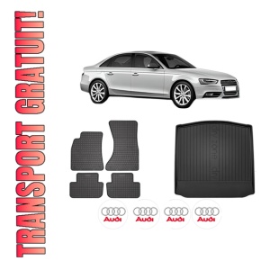 Set Covorase Presuri Auto Si Tavita Portbagaj AUDI A4 B8 (8K2) din 2007-2015 AUDI