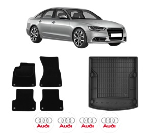 Set Covorase Presuri Auto Si Tavita Portbagaj AUDI A6 C7 (4G2, 4GC) din 2010-2018 AUDI - Img 2