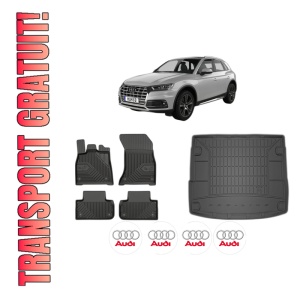 Set Covorase Presuri Auto Si Tavita Portbagaj AUDI Q5 (FYB, FYG) din 2016-2021 AUDI