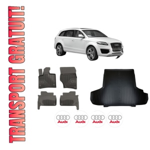 Set Covorase Presuri Auto Si Tavita Portbagaj AUDI Q7 (4LB) din 2006-2015 AUDI