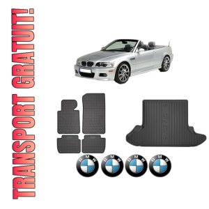Set Covorase Presuri Auto Si Tavita Portbagaj BMW Seria 3 Compact (E46) din 2001-2005 BMW