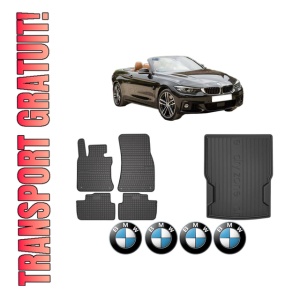 Set Covorase Presuri Auto Si Tavita Portbagaj BMW Seria 4 Convertible (F33, F83) din 2013-2020 BMW