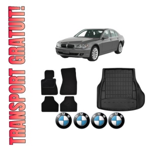 Set Covorase Presuri Auto Si Tavita Portbagaj BMW Seria 7 (E65, E66, E67) din 2001-2009 BMW