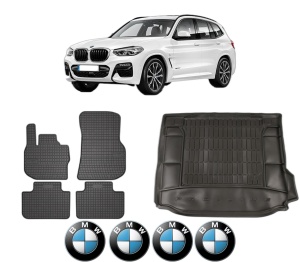Set Covorase Presuri Auto Si Tavita Portbagaj BMW Seria X3 (G01, F97, G08) din 2017-2020 BMW - Img 2