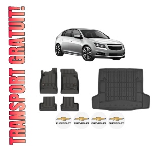 Set Covorase Presuri Auto Si Tavita Portbagaj CHEVROLET CRUZE Hatchback (J305) din 2011-2015 CHEVROLET