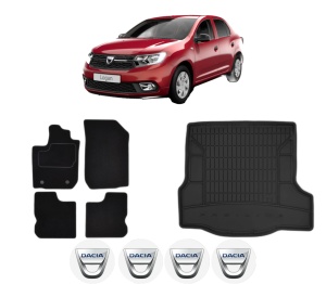 Set Covorase Presuri Auto Si Tavita Portbagaj DACIA LOGAN II din 2012-2019 DACIA - Img 2
