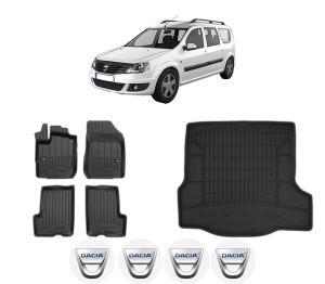 Set Covorase Presuri Auto Si Tavita Portbagaj DACIA LOGAN MCV II din 2013-2019 DACIA - Img 2