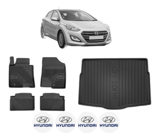 Set Covorase Presuri Auto Si Tavita Portbagaj HYUNDAI i30 Hatchback Van (GDE) din 2015-2017 HYUNDAI - Img 2
