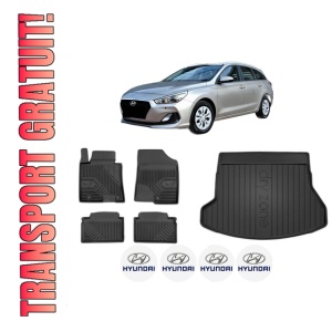 Set Covorase Presuri Auto Si Tavita Portbagaj HYUNDAI i30 Kombi Van (GDE, GD) din 2015-2017 HYUNDAI