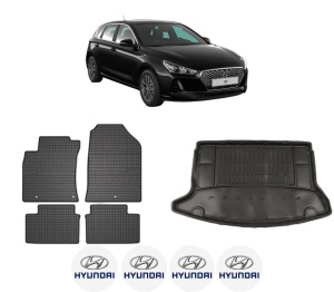 Set Covorase Presuri Auto Si Tavita Portbagaj HYUNDAI i30 (PDE, PD, PDEN) din 2016-2021 HYUNDAI - Img 2