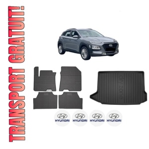 Set Covorase Presuri Auto Si Tavita Portbagaj HYUNDAI KONA (OS, OSE, OSI) din 2017-2023 HYUNDAI