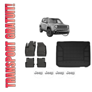 Set Covorase Presuri Auto Si Tavita Portbagaj JEEP RENEGADE SUV (BU, B1, BV) din 2014-2022 JEEP