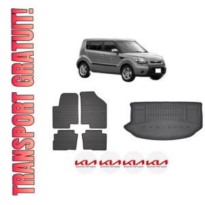 Set Covorase Presuri Auto Si Tavita Portbagaj KIA SOUL I (AM) din 2009-2014 KIA