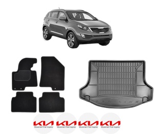 Set Covorase Presuri Auto Si Tavita Portbagaj KIA SPORTAGE III (SL) din 2010-2016 KIA - Img 2