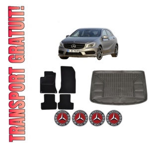 Set Covorase Presuri Auto Si Tavita Portbagaj MERCEDES-BENZ A-CLASS (W176) din 2012-2018 MERCEDES-BENZ