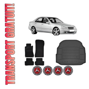 Set Covorase Presuri Auto Si Tavita Portbagaj MERCEDES-BENZ C-CLASS (W203) din 2000-2007 MERCEDES-BENZ
