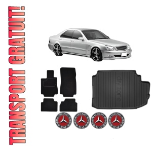 Set Covorase Presuri Auto Si Tavita Portbagaj MERCEDES-BENZ S-CLASS (W220, V220) din 1998-2005 MERCEDES-BENZ