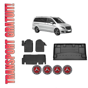 Set Covorase Presuri Auto Si Tavita Portbagaj MERCEDES-BENZ VITO Mixto (Double Cabin) (W447) din 2014-2020 MERCEDES-BENZ - Img 1