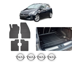 Set Covorase Presuri Auto Si Tavita Portbagaj OPEL CORSA E Hatchback Van (X15) din 2014-2015 OPEL - Img 2