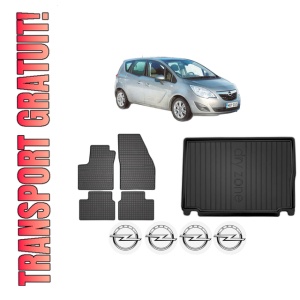 Set Covorase Presuri Auto Si Tavita Portbagaj OPEL MERIVA B MPV (S10) din 2010-2017 OPEL
