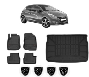Set Covorase Presuri Auto Si Tavita Portbagaj PEUGEOT 208 I (CA_, CC_) din 2012-2019 PEUGEOT - Img 2