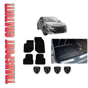 Set Covorase Presuri Auto Si Tavita Portbagaj PEUGEOT 208 II (UB_, UP_, UW_, UJ_) din 2019-2023 PEUGEOT