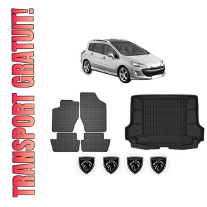 Set Covorase Presuri Auto Si Tavita Portbagaj PEUGEOT 308 SW I (4E_, 4H_) din 2007-2014 PEUGEOT